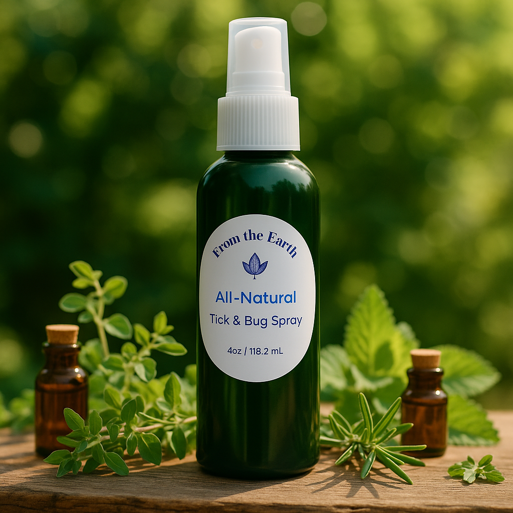 Organic Tick And Bug Repellent Spray - Natural, DEET-free Bug Spray, Natural Skincare, Child Safe