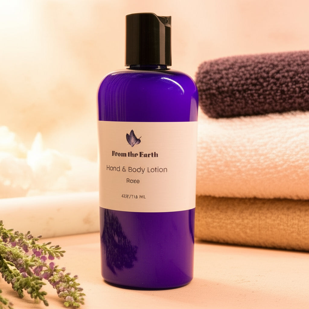 body lotion on a counter