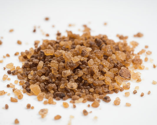 myrrh resin on a counter
