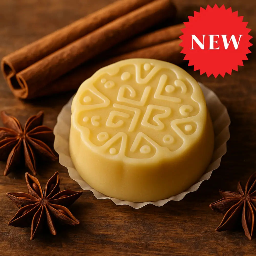 Organic Solid Lotion Bar- Spiced Chai Mango Butter Jojoba Oil Zero Waste Natural Skin Care Butter Bar Moisturizes Skin
