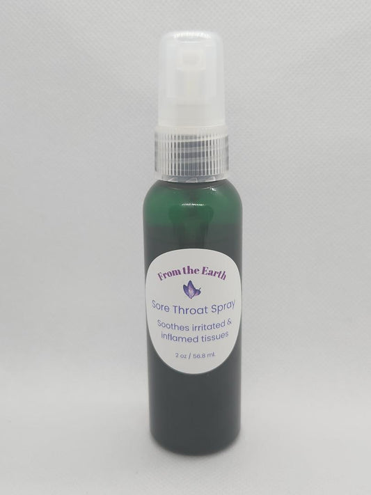Herbal Sore Throat Spray- Soothes Irritated Throat, Reduces Inflammation