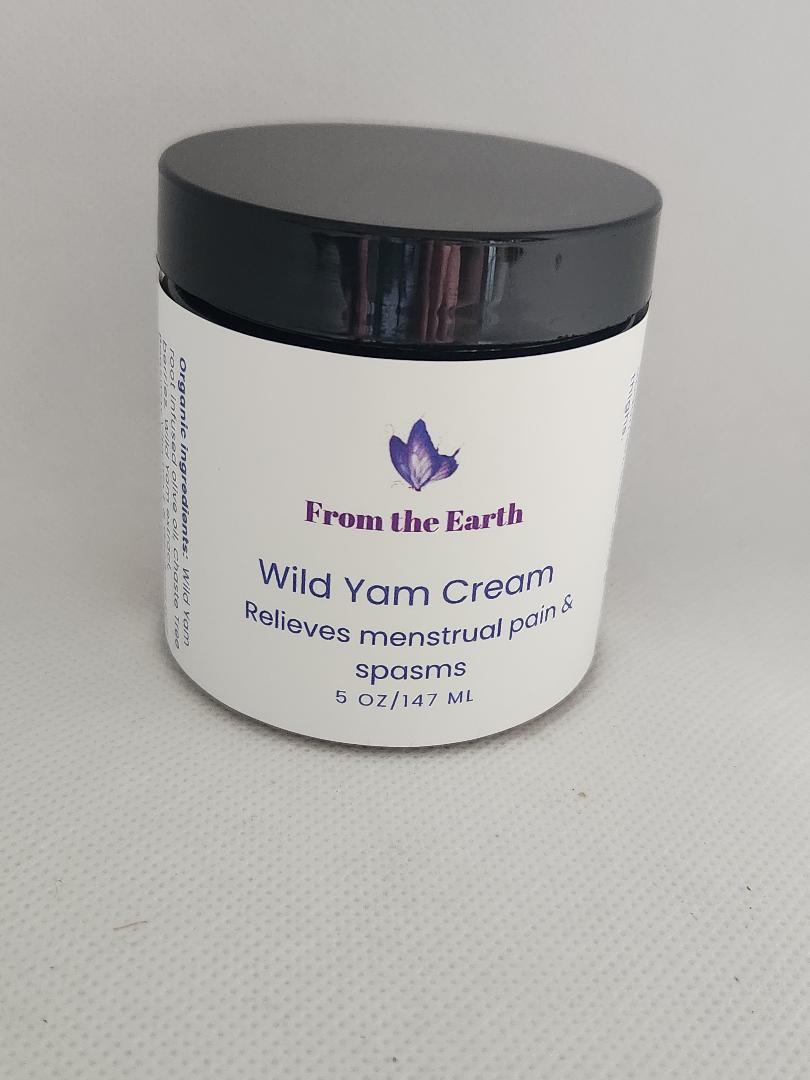 Wild Yam Cream-Organic, Menopause Support, Hormone Balance, Menstrual Support