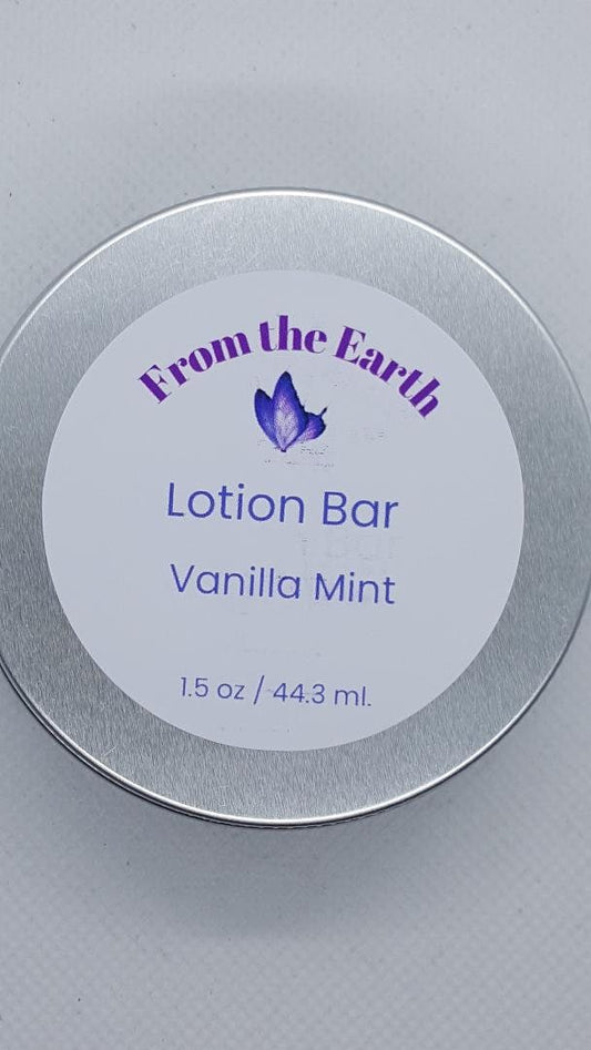 lotion bar vanilla mint